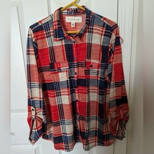 French Laundry Plaid Flannel shirt